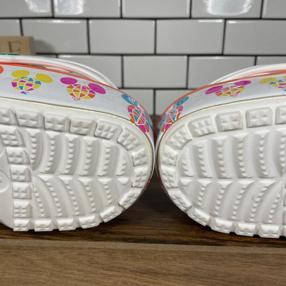 CROCS Classic DTP Balloon Clog Shoes Womens Size 11 White Disney Parks Slip On - Picture 9 of 14